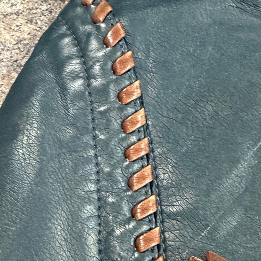 Bueno Stylish Brown and Green/Blue Women's Bag - Picture 3 of 8